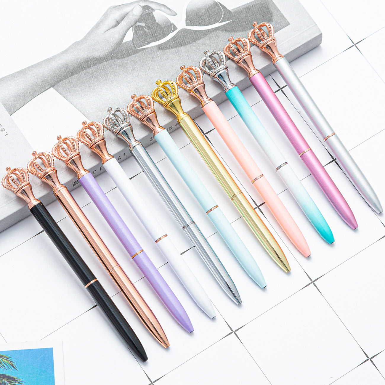 Wholesale Metal Cartoon Crown Ballint Pen