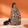 Wholesale Oxford Cloth Leopard Breast Bag