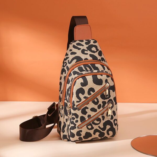 Wholesale Oxford Cloth Leopard Breast Bag