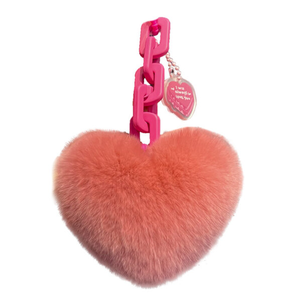 Wholesale Plush Love Chain Keychains