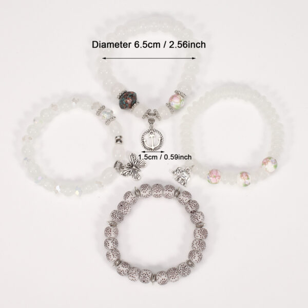 Wholesale Bohemian Butterfly Anchor Elephant Pendant Multi-layer Bracelet