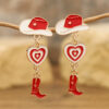 O1CN01ZQP5Oi21msS332gTu_1121057028-0-cib Wholesale Western Cowboy Hats Boots Love Alloy Oil Drop Earrings