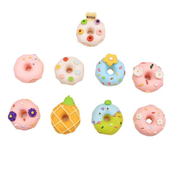 Wholesale Cartoon Donut Resin Cream Glue Phone Case