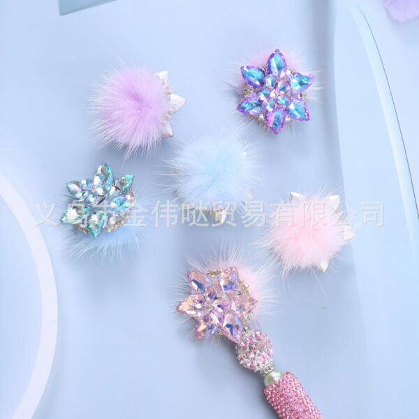 O1CN01ZRIKhA1EK6TLsmdHf_2217006240332-0-cib Wholesale Heavy Industry Rotating Zircon Six Leaf Clover Diamond Ball DIY Jewelry Accessories