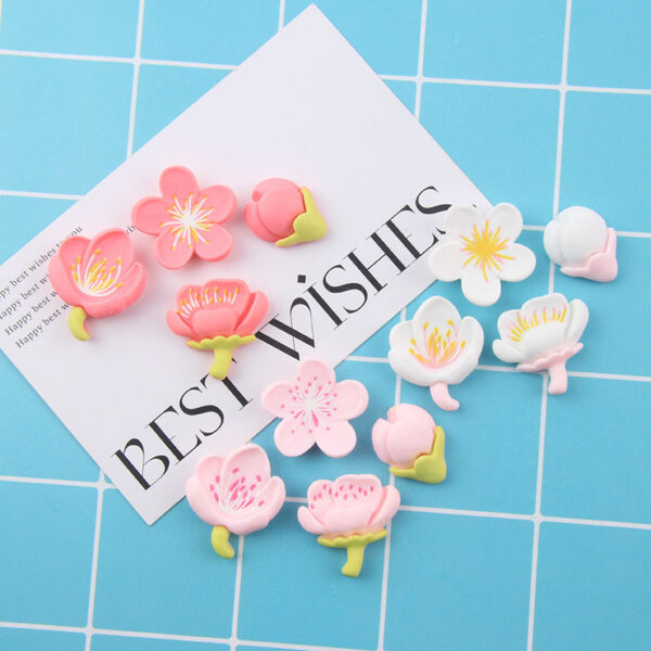 Wholesale Flower Stamens Resin Cream Glue Phone Case