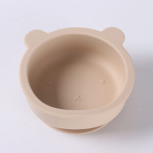 Creamy-white (bear silicone bowl)