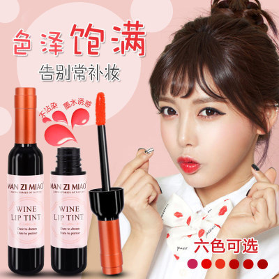 Wholesale Plastic Red Wine Bottle Lip Gloss Lip Tint