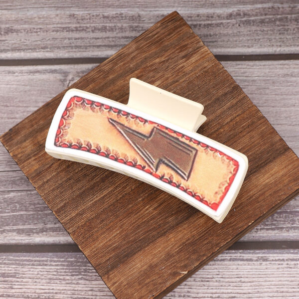 Wholesale Western Style Feather Leather Hairpin Shark Clip Combination