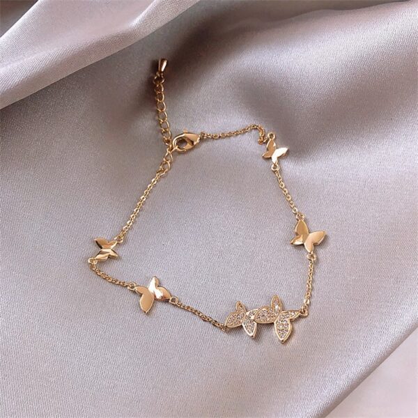 Wholesale Diamond Butterfly Alloy Bracelet