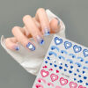 Wholesale Color Gradient Love Nail Art Sticker