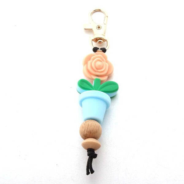 O1CN01ZajZhu1bYW5mpUGIt_2216822363477-0-cib Wholesale Flower Pot Silicone Bead Keychain