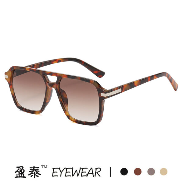 O1CN01ZbbHdS22DtmbG9H8P_2917127087-0-cib Wholesale Retro Double Beam Square Frame PC Sunglasses