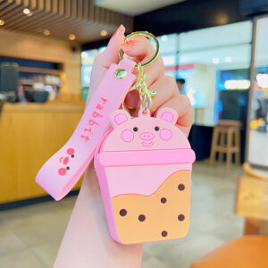 Milk Tea Pig Coin Purse-Pink