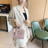 Wholesale PU Crocodile Patterned Small Square Bag Single Shoulder Crossbody Bag