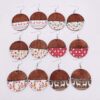 O1CN01Zd5HA82CFrcye4z9a_2207539588445-0-cib Wholesale Christmas Half Round Wood Chips Patchwork Earrings