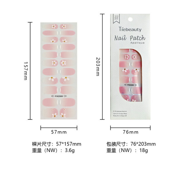 Wholesale Plastic Solid Color Nail Art Stickers