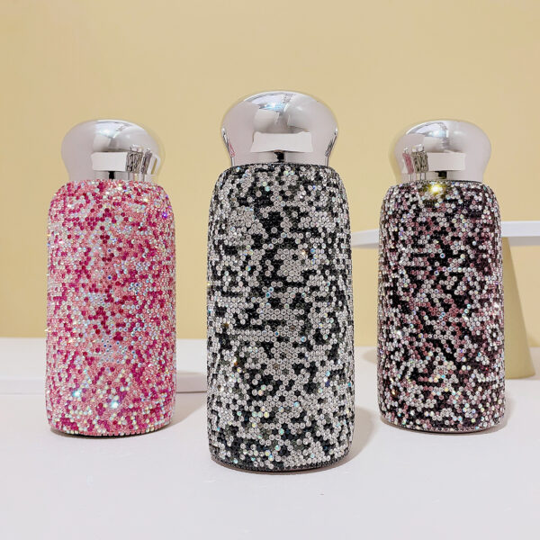 Wholesale Diamond-encrusted Stainless Steel Thermos Cup