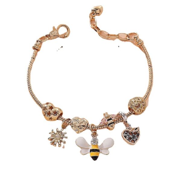 Wholesale Bee Pendant DIY Handmade Beaded Bracelet