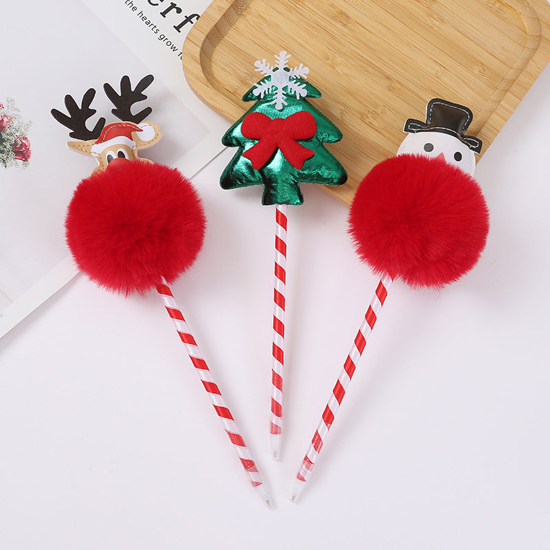 Wholesale Creative Cartoon Christmas Tree Ball Pen Ballint Pen