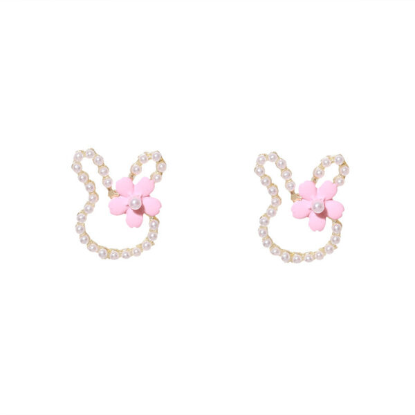 Wholesale Easter Bunny Cartoon Cute Alloy Earrings