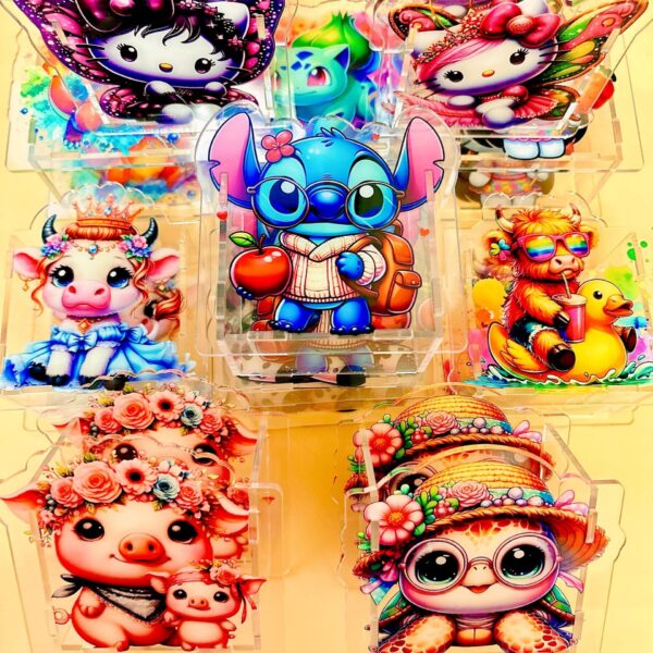 Wholesale 10cm Cartoon Cows DIY Acrylic Pen Holder OLY Exclusive