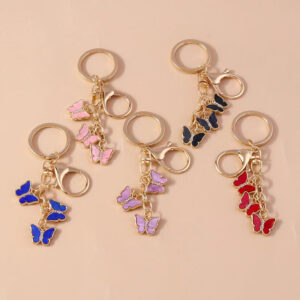 Wholesale Zinc Alloy Butterfly Keychain