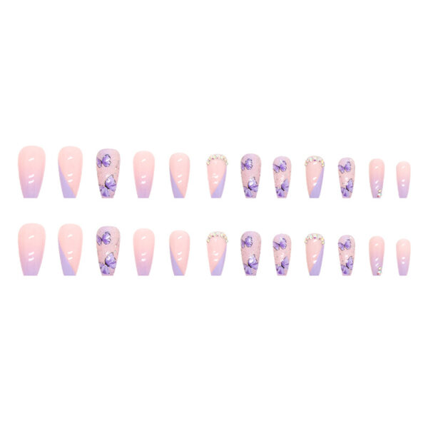 O1CN01ZnQEu21qQvbZ537LN_3917635491-0-cib Wholesale Resin Crushed Diamond Ice Cream Taro Purple Butterfly Nail Art