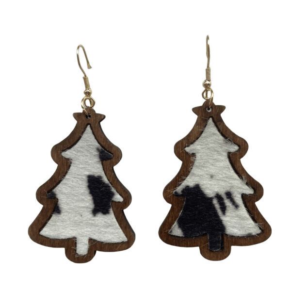 Wholesale Christmas Leopard Print Earrings