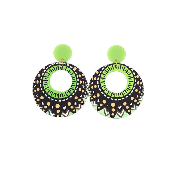 O1CN01ZnyPJo1kPCL8KjA72_2212917204675-0-cib Wholesale Round Polka Dot Geometric Acrylic Earrings