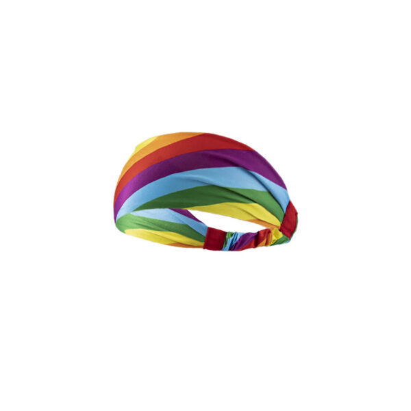 Wholesale Fabric Amazon Rainbow Sport Headband