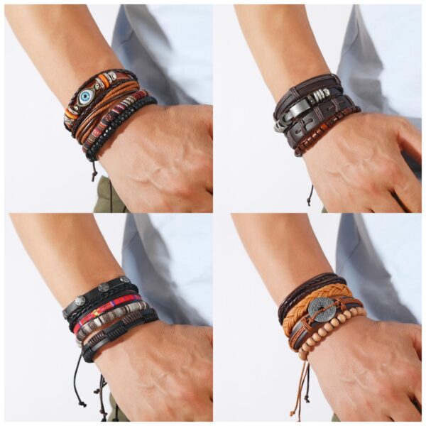 O1CN01ZrRWwg2Jm6lAxPTkb_2128219463-0-cib Wholesale Vintage Multilayer Alloy Wood Bead Leather Bracelet