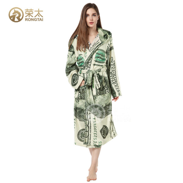 O1CN01ZtFyXh2GqHcaba0Pb_1838459066-0-cib Wholesale Robe Lapel Loungewear Flannel Robe