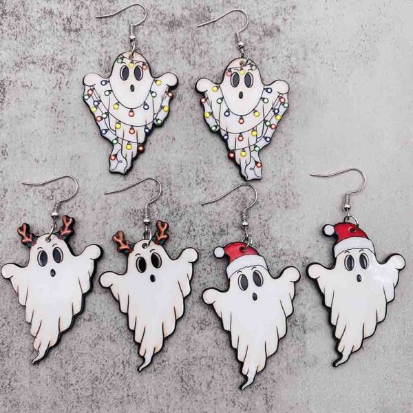 O1CN01ZvNNRA2CFreOgCye2_2207539588445-0-cib Wholesale Christmas Ghost Acrylic Christmas Hat Lanterns Christmas Earrings