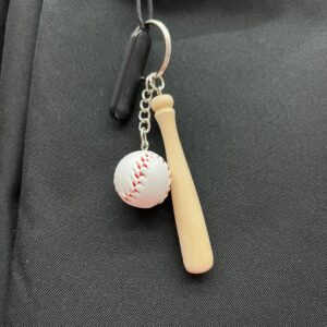 2cm white baseball 7.5cm stick