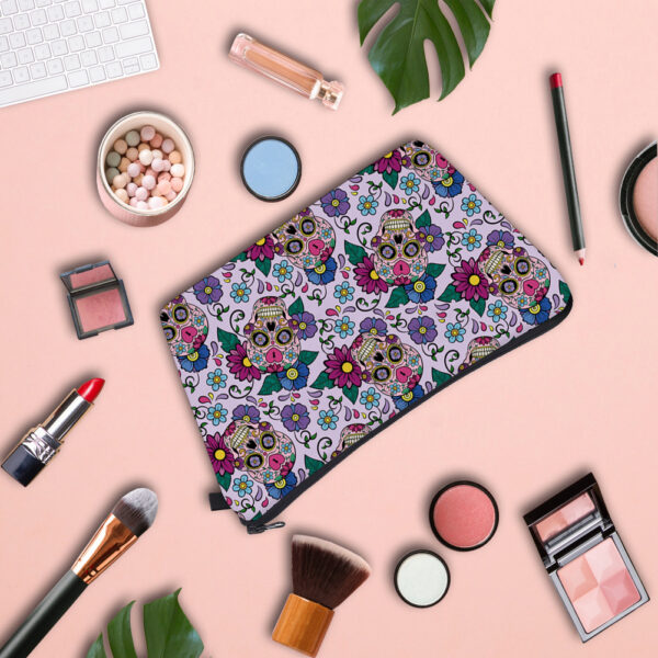 O1CN01a1MANn1Dna3CuMRnS_2690870261-0-cib Wholesale Polyester Printing Skull Makeup Storage Bag