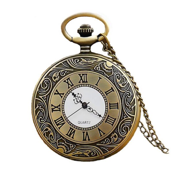 Wholesale Hollow Vintage Flip Alloy Pocket Watches