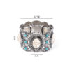 O1CN01a456Kx1jhgnb7gY56_2215436944580-0-cib Wholesale Hollow Inlaid Turquoise Alloy Bracelet