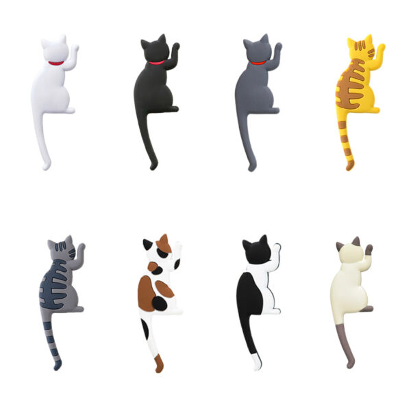 Wholesale PVC Cute Cat Tail Fridge Magnet Hook