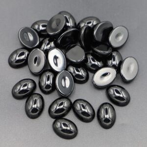 Black stone / 13*18MM oval ring surface