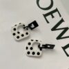 Wholesale Polka Dot Geometric S925 Silver Pin Acrylic Earrings
