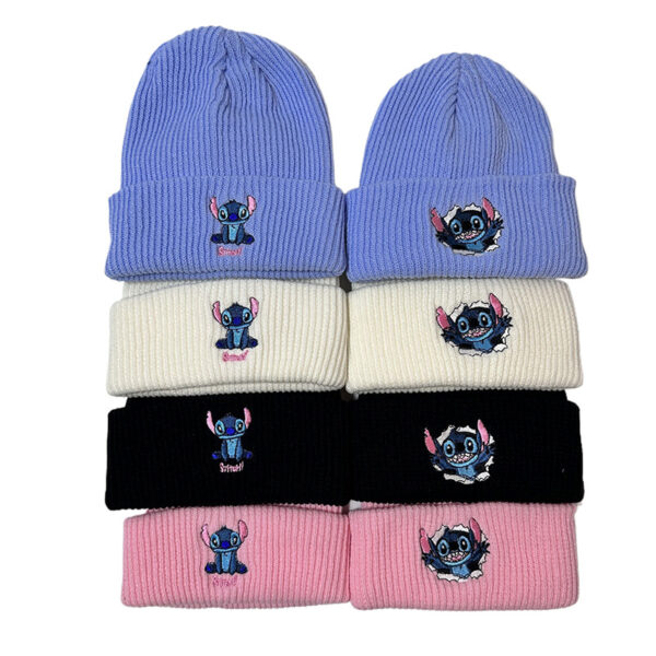 Wholesale Embroidered Autumn and Winter Outdoor Warm Cartoon Anime Yarn Hat