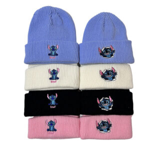 Wholesale Embroidered Autumn and Winter Outdoor Warm Cartoon Anime Yarn Hat