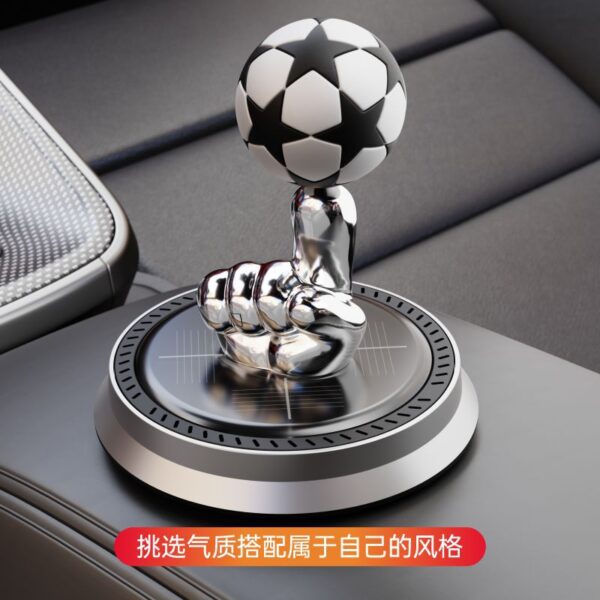 Wholesale Zinc Alloy Solar Suspended Rotating Football Metal Aromatherapy Ornaments
