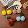 Wholesale Small Cherry Plush Keychain