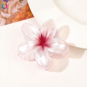 8cm frangipani-pearlescent wine red / Qiyue factory direct sales