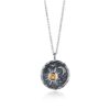 Wholesale Vintage Silver Sun Moon Zircon Alloy Necklaces