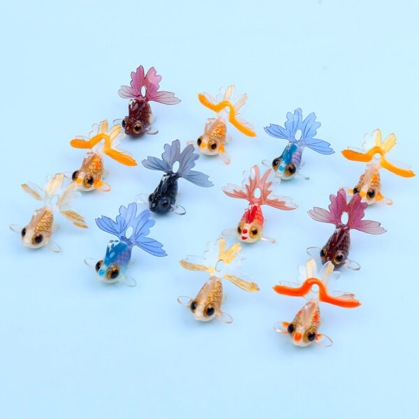 Wholesale Red Goldfish Cute Pendant Resin Pendant Beads