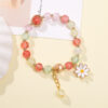 Wholesale Crystal Small Daisy Sun Flower Bracelet