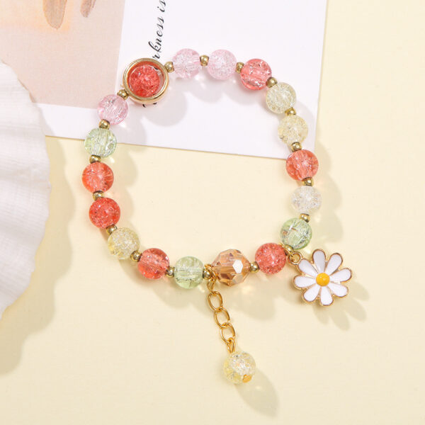 Wholesale Crystal Small Daisy Sun Flower Bracelet