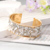 Wholesale Colored Gravel Inlaid Colored Diamond Fine Alloy Bracelet